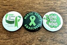 3 Mental Health Awareness Pins Pin Back Buttons picture
