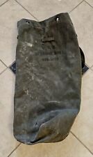 Vintage US Military U.S.N Bedding Roll Mod 1935 Heavy Canvas Laundry Duffle Bag picture
