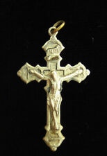 Vintage Jesus Cross Crucifix Medal Religious Holy Catholic picture