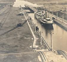 Panama Canal North Gatun Locks Sea Level Atlantic Ocean c1920 Keystone 21783 SB4 picture