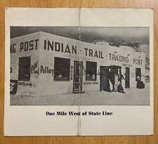 Vintage Route 66 Business Card Indian Trail Trading Post Ortega Lupton Arizona picture
