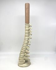 Spinal Cord Candlestick Spine Anatomy Skeleton Spooky Halloween Candle Holder picture