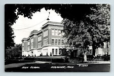 RPPC Postcard Negaunee MI Michigan High School picture