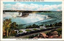 1930s Train Niagara Falls Michigan Central Train Railroad Vintage Postcard picture