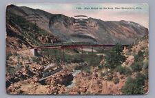 High Bridge on the Loop Near Georgetown Colorado Postcard Posted C1914 picture