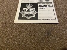 WFBK9 ADVERT 5X8 JOIN IN THE METROPOLITAN POLICE picture