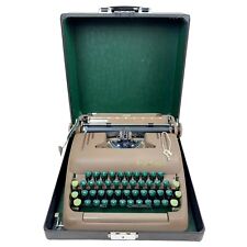 Smith Corona 1949 Silent 5S Floating Shift Gray Typewriter Green Keys See Video picture