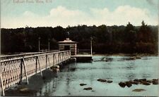Endicott Rock Weirs New Hampshire Scenic Bridge Forest Landscape DB Postcard picture