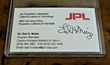 Earl Maize Cassini Mission Program Manager JPL signed autographed business card picture