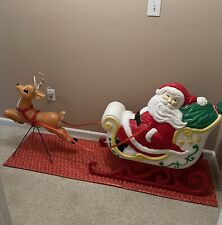 Grand Venture Santa Sleigh and Reindeer With Antlers/Stand Reins Make Offer picture
