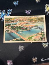 Postcard: Airplane View of Triborough and Hell Gate Bridges, New York City picture