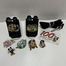 Vintage WDW Disney Trading Pins Lot Of  7 w/ Lanyard Little Mermaid Donald LE picture