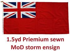 1.5 yd Red ensign traditionally sewn MoD approved flag premium woven heavy duty picture