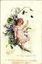 Tuck's Post Card 1900 With Loving Wishes for a Bright and Happy Birthday picture