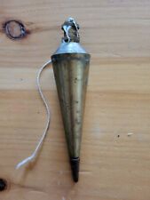 Vintage General Hardware Co. Brass Plumb Bob 16 oz 1 lb Made In USA 6 Inches picture