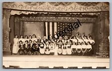 Real Photo Parish Guild Fair Stage Play At Cuba NY New York 1911 RP RPPC H435 picture