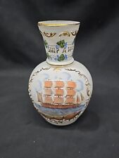 Vintage Abels Wasserberg & Company AWCO Charleton Vase Ship A Hoy  Nautical Vase picture