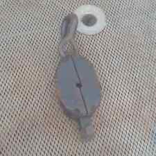 Vintage Wood Block  Pulley w/ Large Hook  8 COM picture