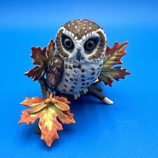 Vtg LENOX Saw Whet Owl Figurine Sculpture Collection Bird Home Decor small flaw picture