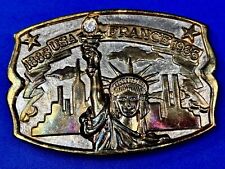 1886-1986 USA FRANCE Statue of Liberty belt buckle - Hammond Mint Commemorative picture