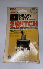 HEAVY DUTY ON/ OFF TOGGLE SWITCH - MCGILL BP-3 AMP 20 amp 12v DC NOS Indiana picture