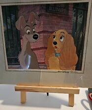Vintage 1970s Disney Classics Lady and the Tramp Lithographic Print 9.5x7.5 picture