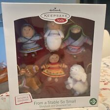 Hallmark Keepsake Kids From a Stable So Small Storybook & Plush Ornament Set NEW picture