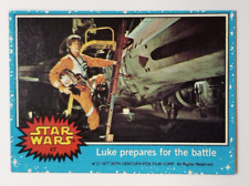 1977 Topps Star Wars Card #47 Luke prepares for the battle picture