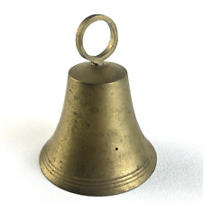 Vintage Brass Bronze Bell Natural Patina Rings Collectible Brass picture