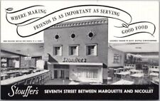 Vintage 1950s MINNEAPOLIS Minnesota Postcard STOUFFER'S RESTAURANT / 3 Views picture