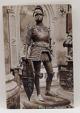 KING ARTHUR of ENGLAND Innsbruck Austria  RPPC Circa 1900 Postcard Unused Signed picture