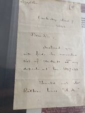 Henry Wadsworth Longfellow Autographed Letter Signed In 1848 as Harvard Proff. picture