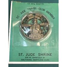 Vintage St. Jude Travel Club Plastic Medallion Protect Sealed picture
