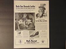 1941 POLL-PARROT STAR BRAND SHOES  Uncle Sam Demands vintage art print ad picture