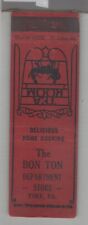 Matchbook Cover 1930s Star Match Co The Bon Ton Department Store York PA picture