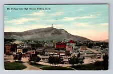 Helena MT-Montana, View Of Mt Helena From High School, Vintage c1910 Postcard picture