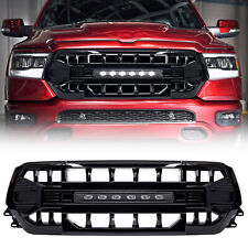 AMERICAN MODIFIED Armor Front Grille for 2019 to 2024 Dodge Ram, Glossy Black picture
