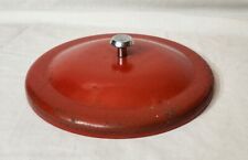 Original LANCE JAR METAL LID Red Glass Jar LID ONLY With Knob 7 3/4 Inches #3 picture