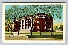 Independence KS-Kansas, Memorial Building, Antique Souvenir Vintage Postcard picture