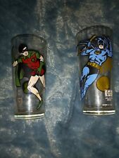 Batman and Robin 1978 pepsi collectors glasses beautiful condition picture