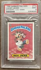 1986 Garbage Pail Kids Stickers   Wacky Jackie  UK Minis #17a  PSA 9  MINT picture