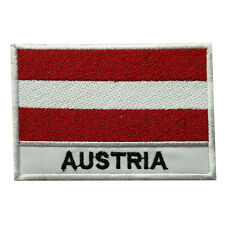 Austria National Country Flag Patch Iron On Patch Sew On Badge Embroidered Patch picture