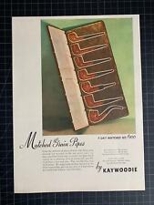 Vintage 1937 Kaywoodie Tobacco Pipes Print Ad picture