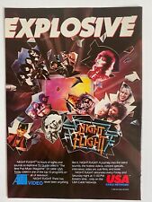 1986 USA Cable Network  KISS Def Leppard Explosive Magazine Print Ad  picture