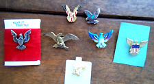 Lot Of 7 American Bald Eagle LAPEL/HAT Pins  America USA Patriotic picture