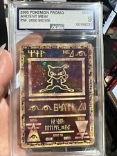 Vintage Ancient Mew Pokemon 2000 Movie Game Promo Graded AGS 9 Mint picture