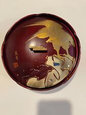 Asian Japanese Lacquere candy dish From Japan Vintage picture