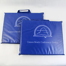 Lot of 2 Cannon Beach Conference Center Seat Cushions Navy Blue Oregon picture