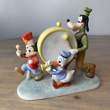 Vintage Walt Disney Porcelain Mickey Mouse, Goofy & Donald Duck Marching Band picture