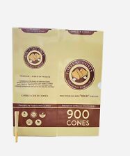 Fortune Cones Premium 1 1/4 Unbleached Cones - 900 Count, 100% Natural picture